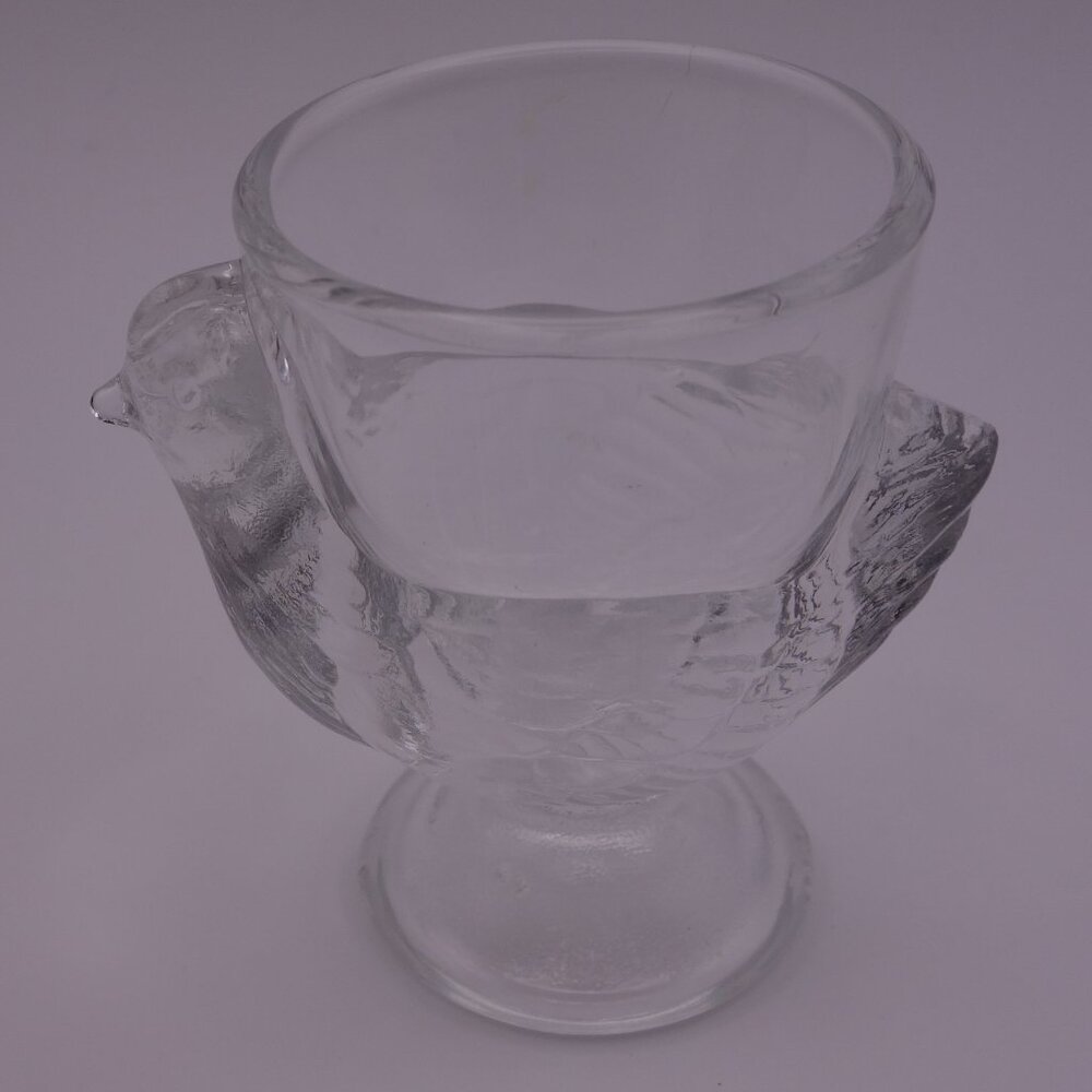 France Glass Egg Holder/Shot Cup in a Chicken